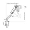 Techly ICA-LCD 514 uchwyt / stojak do monitorów 68,6 cm (27) Biurko Czarny