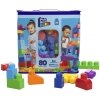 Klocki Mega Bloks First Builders CYP72/DCH63 80 elementów Torba niebieska
