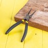 Szczypce Segera wewnętrzne, proste Deli Tools EDL0341, 7 (czarne)