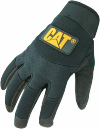 Rękawice robocze wzmocnione skóra i spandex, rozmiar M CAT
