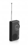 Przenośne radio JVC RA-E311B czarne lekkie 90g Tuner AM/FM
