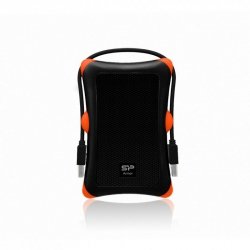 Dysk zewnętrzny HDD Silicon Power Armor A30 (2TB; 2.5; USB 3.2; 5400 obr/min; Orange-Black; SP020TBPHDA30S3K)