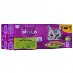 WHISKAS Mix smaków w galaretce - mokra karma dla kota - 40x85 g
