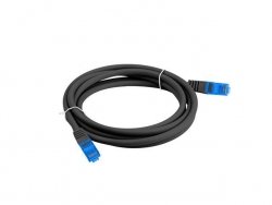 LANBERG PATCHCORD S/FTP KAT.6A 2M CZARNY LSZH CCA (FLUKE PASSED) PCF6A-10CC-0200-BK