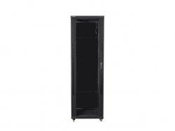 Szafa jednosekcyjna, zamykana na zamek Lanberg FF01-8842-12B (42U; 19''; 2050mm / 800mm / 800 mm; stojąca; Pełne, Szkl