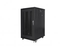 LANBERG SZAFA RACK STOJĄCA 19 22U 600X800 DRZWI PERFOROWANE CZARNA (FLAT PACK)