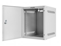 LANBERG SZAFA WISZĄCA RACK 10 6U 280X310 SZARA, DRZWI METALOWE (FLAT PACK) WF10-2306-00S