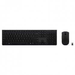 Lenovo 4X31K03968 klawiatura Dołączona myszka Biuro RF Wireless + Bluetooth US English Szary