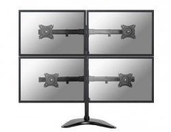Neomounts NM-D335D4BLACK uchwyt / stojak do monitorów 68,6 cm (27) Biurko Czarny