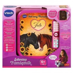 Sekretny Pamiętnik uczy i rozwija, wbudowane melodie, zmieniacz głosu, nagrywanie głosu, pisak w zestawie 61672 VTECH