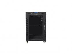 LANBERG SZAFA STOJĄCA RACK 19 15U 600X600 DRZWI SZKLANE LCD CZARNA FF01-6615-12BL (FLAT PACK)