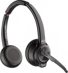POLY Zestaw słuchawkowy Savi 8220 UC DECT 1880–1900 MHz USB-A