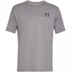 Koszulka męska z krótkim rękawem Under Armour Sportstyle Left Chest SS szary melanż  1326799 036 M