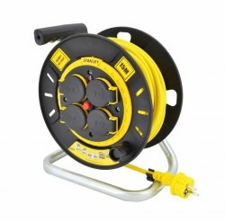 STANLEY-PRZEDŁUŻACZ BĘBNOWY   15m  3x1,5mm 16A IP20