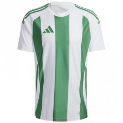 Koszulka męska adidas Striped 24 Jersey biało-zielona IW2148 S
