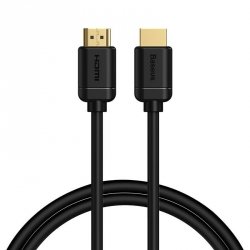 Kabel HDMI 2.0 Baseus, 4K 60Hz, 3D, HDR, 18Gbps, 1m (czarny)