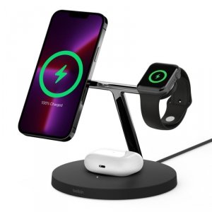Ładowarka bezprzewodowa Belkin BoostCharge Pro 3-in-1 Wireless Charger with Official MagSafe Charging iPhone/Apple Watch/AirPods 