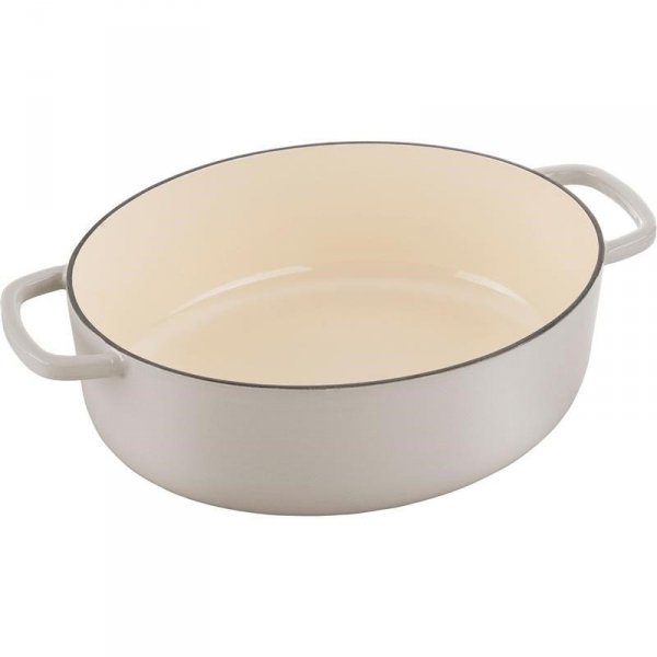 Garnek żeliwny owalny BALLARINI BELLAMONTE 75003-556-0 - 5,5 ltr kość słoniowa