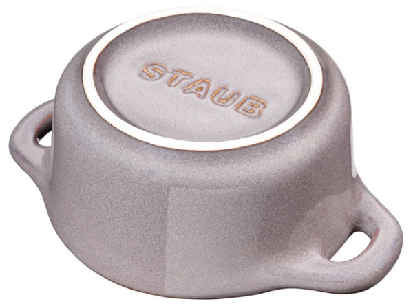 Mini Cocotte okrągły STAUB 40511-998-0 - antyczny szary 200 ml