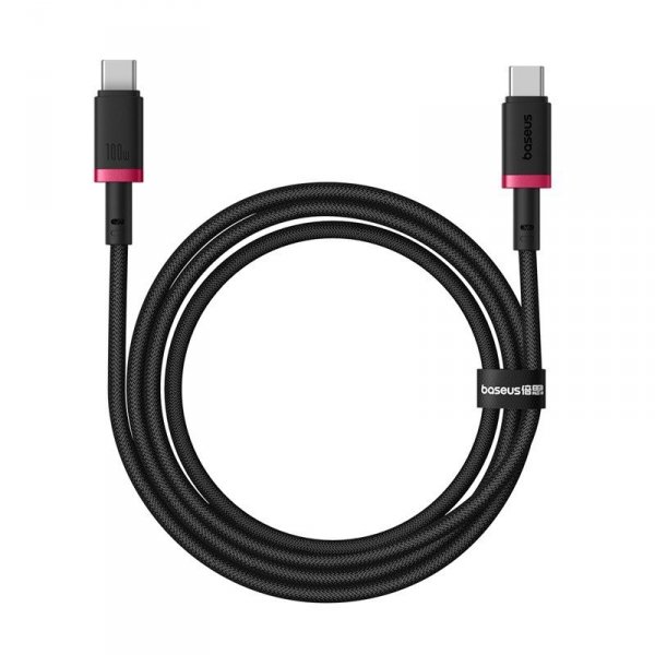 Kabel Baseus Dura Typ C-Typ C 100W 1m (czerwono-czarny)