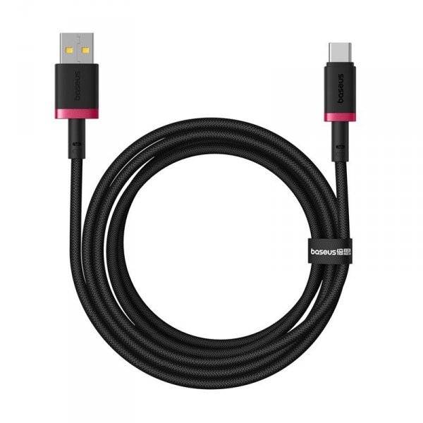 Kabel Baseus Dura USB-Typ C 60W 1m (czerwono-czarny)