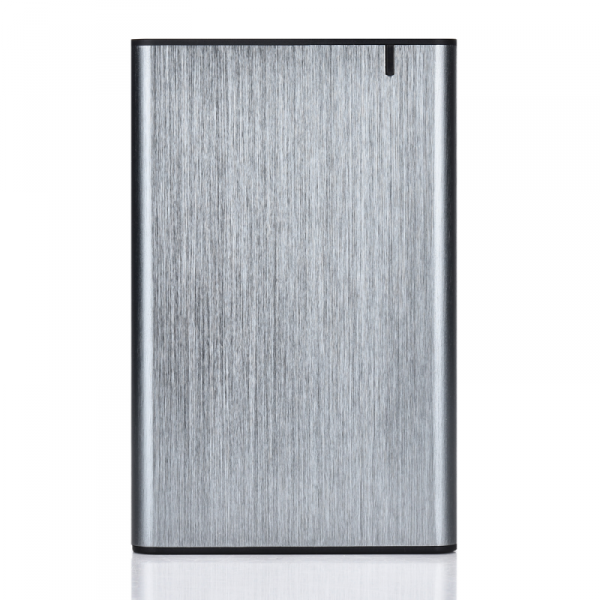 GEMBIRD OBUDOWA USB 3.1 NA DYSK HDD/SSD 2.5&#039;&#039; SATA SZCZOTKOWANE ALUMINIUM, SZARA
