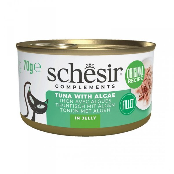 SCHESIR Adult w Galarecie Tuńczyk z Algami 70g