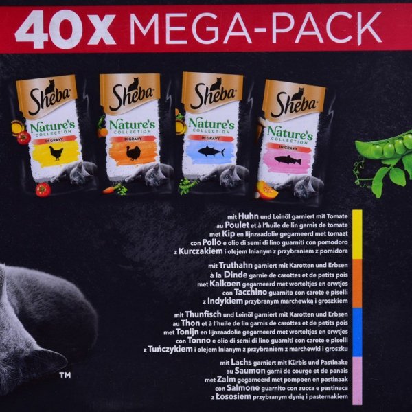 SHEBA Nature&#039;s Collection Mix - mokra karma dla kota - 40x85 g