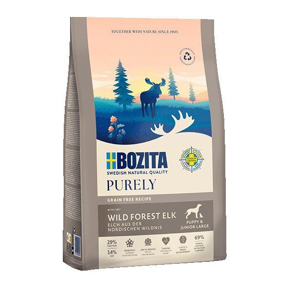 BOZITA Purely  łoś szczenięta i junior duże rasy 11 kg