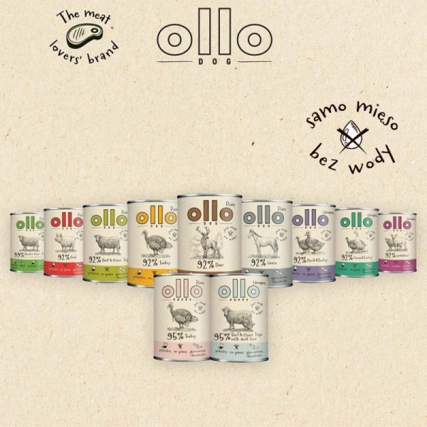 Ollo Puppy Pure Indyk 850g
