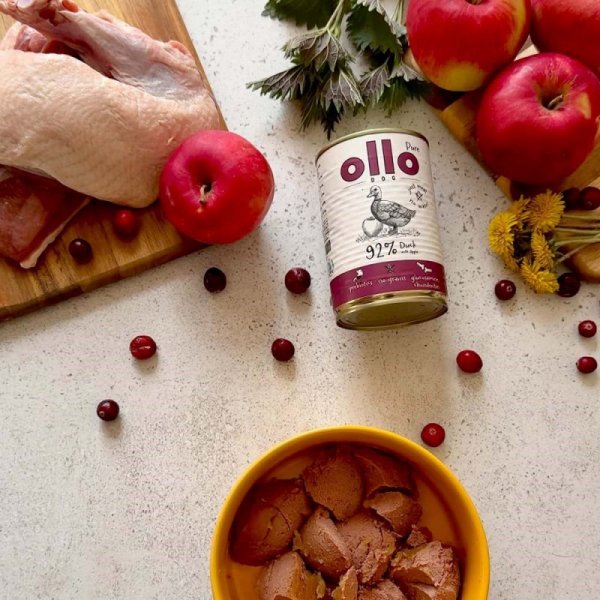 Ollo Pure Kaczka z Jabłkiem 400g