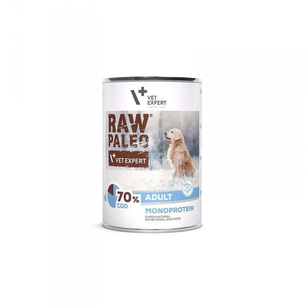 VetExpert Raw Paleo Dorsz Adult Can 400g