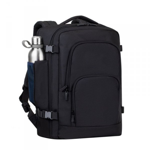 RIVACASE PLECAK PODRÓŻNY NA LAPTOP 17,3&quot; TEGEL, CZARNY, 23L, MATERIAŁ WODOODPORNY, KIESZENIE NA UBRANIA, TABLET, SMARTFON