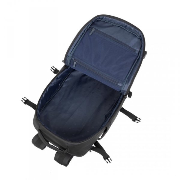 RIVACASE PLECAK NA LAPTOP 17,3&quot; TEGEL ECO, CZARNY, MATERIAŁ WODOODPORNY, EKO RPET, KIESZENIE NA SMARTFON, DOKUMENTY,AKCESOR