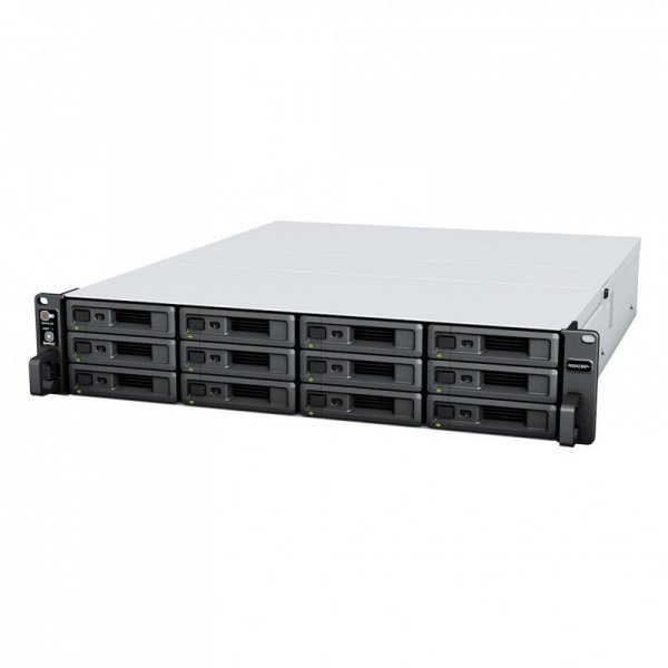 NAS Synology RS2423+; 2U RACK; 12x (3.5&quot; SATA HDD/2.5&quot; SATA SSD); AMD Ryzen V1780B, 8 GB DDR4 ECC UDIMM (max. 32GB), 2