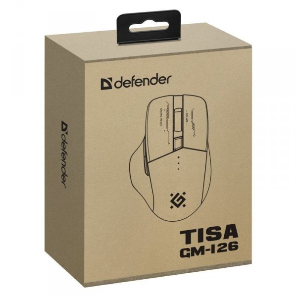 DEFENDER MYSZ GM-126 TISA RF+BT OPTIC 1600dpi 6P BIAŁA