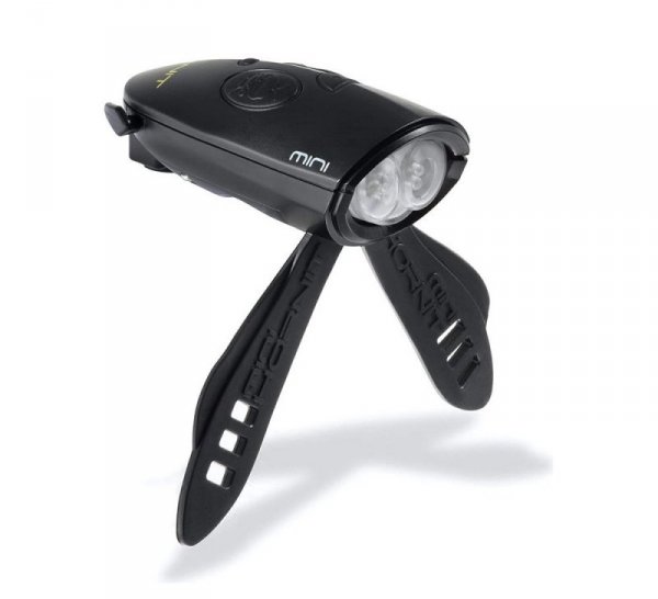 Lampka rowerowa z klaksonem HORNIT Mini BLACK-BLACK 5353BLBL