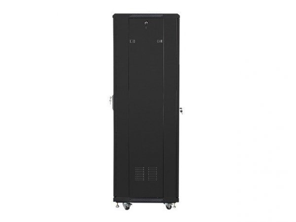 Szafy jednosekcyjna, zamykana na zamek Lanberg FF01-6637-12B (37U; 19&#039;&#039; / 600mm / 600 mm; stojąca; Pełne, Szklane; 800