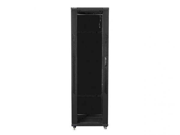 Szafa jednosekcyjna, zamykana na zamek Lanberg FF01-8042-12B (42U; 19&#039;&#039;; 2050mm / 800mm / 1000 mm; stojąca; Pełne, Szk