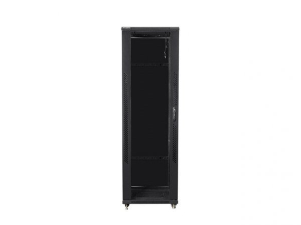 Szafa jednosekcyjna, zamykana na zamek Lanberg FF01-8842-12B (42U; 19&#039;&#039;; 2050mm / 800mm / 800 mm; stojąca; Pełne, Szkl