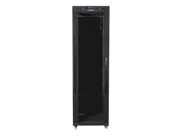 LANBERG SZAFA STOJĄCA RACK 19&quot; 42U 600X1000 DRZWI SZKLANE LCD CZARNA FF01-6042-12BL (FLAT PACK)