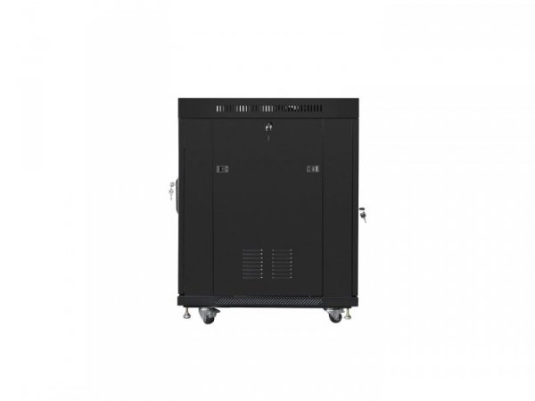 LANBERG SZAFA STOJĄCA RACK 19&quot; 15U 800X1000 DRZWI SZKLANE LCD CZARNA FF01-8015-12BL (FLAT PACK)