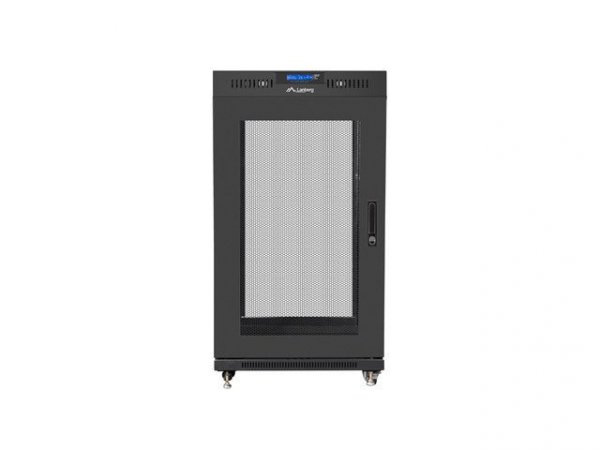 LANBERG SZAFA STOJĄCA RACK 19&quot; 22U 600X600 DRZWI PERFOROWANE CZARNA FF01-6622-23BL