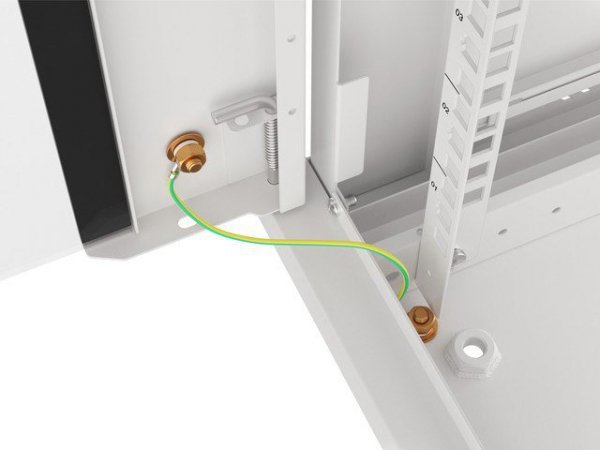 Szafa rack Lanberg WF01-6422-10S (22U; 1080mm / 600mm / 450 mm; wisząca; Szklane; 19&#039;&#039;; kolor szary)