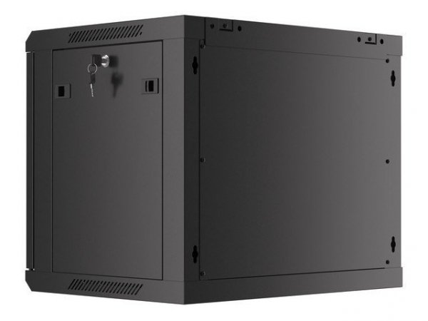 LANBERG SZAFA WISZĄCA RACK 19&quot; 9U 600X450 DRZWI METALOWE CZARNA (FLAT PACK) WF01-6409-00B