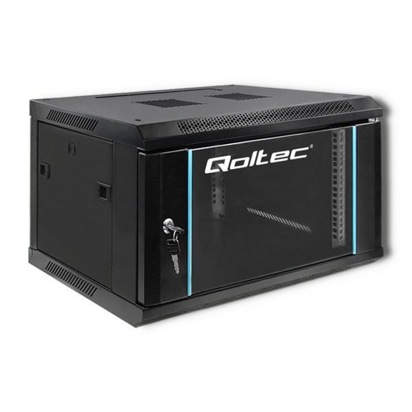 QOLTEC SZAFA RACK 19&quot; | 6U | 600 X 370 X 450