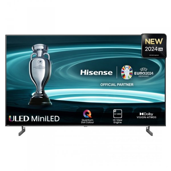 Telewizor HISENSE 65U6NQ 65&quot; MINILED 4K VIDAA Dolby Vision Dolby Atmos HDMI 2.1 Szary