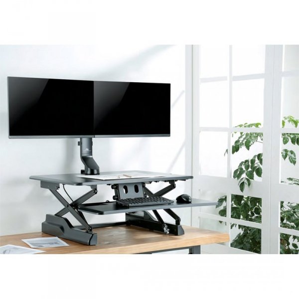 MACLEAN UCHWYT NA DWA MONITORY / PODWÓJNY 17&quot;-27&quot; 14KG VESA 75X75 100X100 MC-854