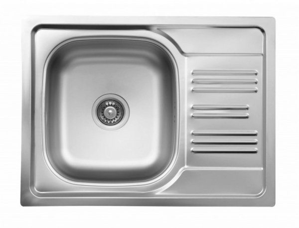 Zlewozmywak stalowy 1-komorowy z ociekaczem ZEX 011A 5908212007365