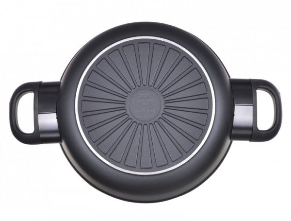 Patelnia BALLARINI Avola głęboka z 2 uchwytami tytanowa 24 cm 75002-922-0